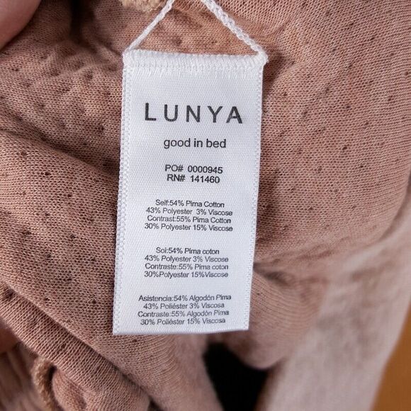 LUNYA Womens Pants Large Tan Pull On RESTORE DOUBLE FACED Lounge Jogger $198 - Picture 6 of 9